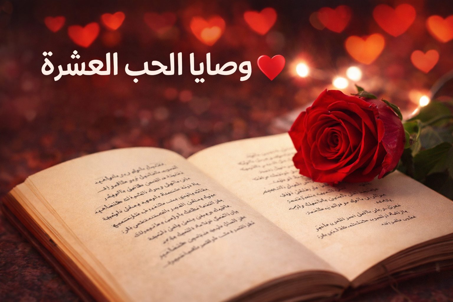 في عيد الحب: وصايا الحب العشرة